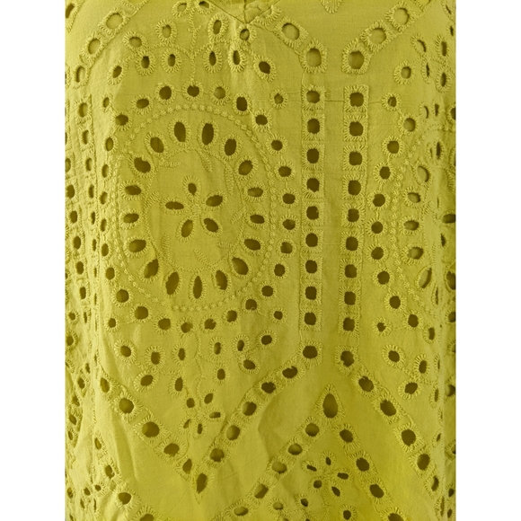 Linen midi eyelet dress - Picture 4 of 8